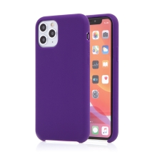 Kryt pre Apple iPhone 11 Pro - príjemný na dotyk - silikónový - tmavo fialový