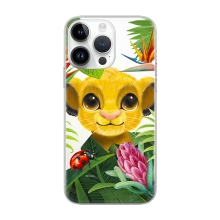 Kryt DISNEY pro Apple iPhone 14 Pro Max - Lví král - Simba- gumový - průhledný