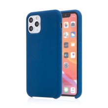 Kryt pre Apple iPhone 11 Pro Max - príjemný na dotyk - silikónový - tmavomodrý