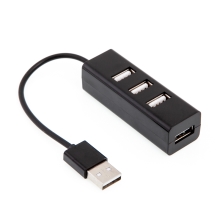 USB rozbočovač čtyřportový - černý