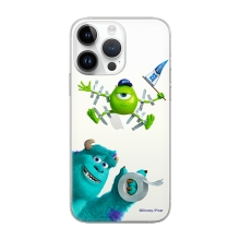 DISNEY kryt pre Apple iPhone 14 Pro Max - Sulley a Mike - gumový - priehľadný