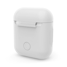 Pouzdro / obal pro Apple AirPods - tenké - silikonové - bílé