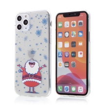 Kryt pre Apple iPhone 11 Pro - Santa Claus a snehové vločky - gumový