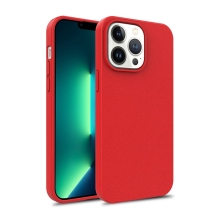 Kryt pro Apple iPhone 14 Pro - slaměné kousky - gumový - červený