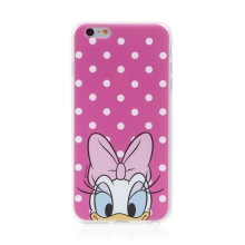 Kryt Disney pre Apple iPhone 6 Plus / 6S Plus - Daisy - gumový - ružový - bodky