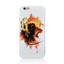 Kryt Harry Potter pro Apple iPhone 6 / 6S - gumový - lev Nebelvíru - bílý