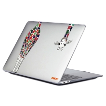 Kryt / kryt ENKAY pre Apple Macbook Air 13" (2018-2022) A1932 / A 2179 / A2337 - plast - žirafa