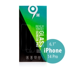 Tvrzené sklo (Tempered Glass) pro Apple iPhone 14 Pro / 15 - na přední stranu - 0,33mm