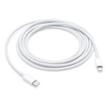 Synchronizační a nabíjecí kabel pro Apple zařízení - USB-C / Lightning - 2m - bílý - kvalita A+