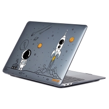 Kryt / kryt ENKAY pre Apple Macbook Air 13" (2018-2022) A1932 / A 2179 / A2337 - plastový - astronaut s raketou