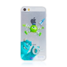 Kryt DISNEY pro Apple iPhone 5 / 5S / SE - Příšerky s.r.o. - Sulley a Mike - gumový - průhledný