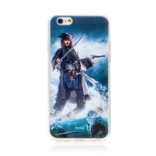 DISNEY kryt pre Apple iPhone 6 / 6S - Piráti z Karibiku - Jack Sparrow - gumový