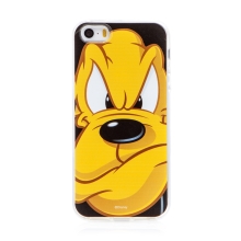 DISNEY kryt pre Apple iPhone 5 / 5S / SE - Pes Pluto - gumový - čierny