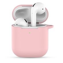 Puzdro/kryt pre Apple AirPods 2019 s bezdrôtovým puzdrom - Silikónové - Ružové