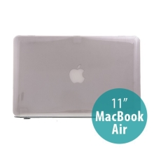 Tenké ochranné plastové puzdro pre Apple MacBook Air 11,6 - lesklé - sivé