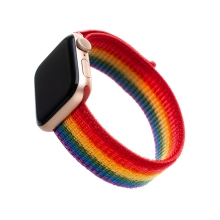 Nylonový remienok FIXED pre Apple Watch Ultra 49 mm / 45 mm / 44 mm / 42 mm - nylon - dúhový