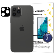 Tvrzené sklo (Tempered Glass) WOZINSKY pro Apple iPhone 12 Pro - na zadní kameru - černé