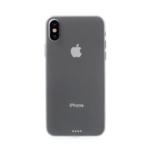 Kryt pre Apple iPhone X - Ochrana objektívu - Ultratenký - Plast - Biely