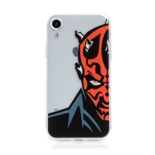 Kryt STAR WARS pre Apple iPhone Xr - Darth Maul - gumový - priehľadný