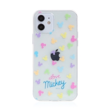 Kryt Disney pro Apple iPhone 12 mini - hlavy myšáka Mickeyho - gumový - barevný