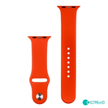 Řemínek COTEetCI pro Apple Watch Ultra 49mm / 46mm / 45mm / 44mm / 42mm - velikost M / L - silikonový - červený