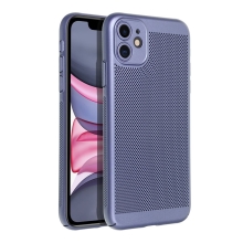 Kryt pro Apple iPhone 11 - perforovaný / s otvory - plastový - ochrana fotoaparátu - modrý