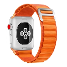 Řemínek pro Apple Watch 42mm / 41mm / 40mm / 38mm - nylonový / kovová spona - oranžový