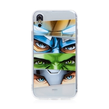 Kryt MARVEL pro Apple iPhone X / Xs - Avengers - gumový - průhledný