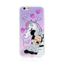 DISNEY kryt pre Apple iPhone 6 / 6S - Minnie Mouse - Minnie a jednorožec - gumový