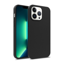 Kryt pro Apple iPhone 14 Pro - slaměné kousky - gumový - černý