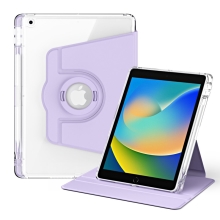 Puzdro pre Apple iPad 10,2" (2019 - 2021) - otočné - slot na ceruzku - umelá koža/guma - fialové