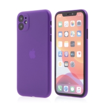 Kryt pre Apple iPhone 11 - s ochranným sklom fotoaparátu - plastový - fialový