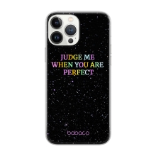 Kryt BABACO pre Apple iPhone 12 / 12 Pro - gumový - Perfekt - čierny