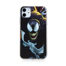 Kryt MARVEL pre Apple iPhone 11 - Venom - gumový - čierny