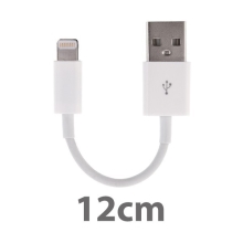 Mini synchronizační a nabíjecí kabel Lightning pro Apple iPhone / iPad / iPod - bílý