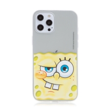 Kryt Sponge Bob pre Apple iPhone 12 Pro Max - gumový - Sponge Bob