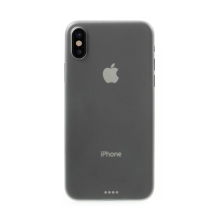 Kryt pre Apple iPhone X - Ochrana objektívu - Ultratenký - Plast - Sivý