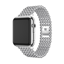 Řemínek pro Apple Watch 42mm / 41mm / 40mm / 38mm - kuličky - zinkový - stříbrný