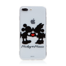 DISNEY kryt pre Apple iPhone 7 Plus / 8 Plus - Mickey a Minnie v láske - gumový - priehľadný