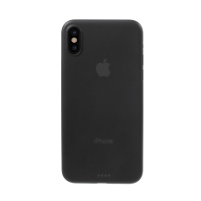 Kryt pro Apple iPhone X - ochrana čočky - ultratenký - plastový - černý