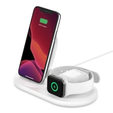 BELKIN Power House 3v1 nabíjací stojan / stanica pre Apple iPhone / Watch / AirPods - MFi - biela