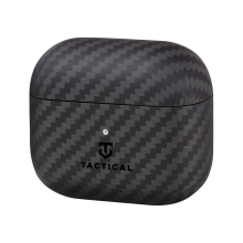 Pouzdro / obal TACTICAL Aramid pro Apple AirPods 3 - ultratenké - karbonové - černé