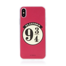 Kryt Harry Potter pro Apple iPhone X / Xs - gumový - nástupiště 9 a 3/4 - červený