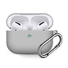 Pouzdro / obal pro Apple AirPods Pro - karabina - silné - silikonové - šedé