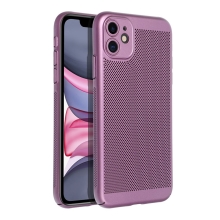 Kryt pro Apple iPhone 11 - perforovaný / s otvory - plastový - ochrana fotoaparátu - fialový