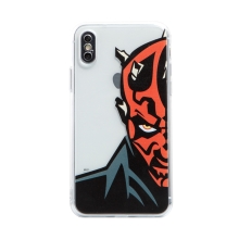 Kryt STAR WARS pre Apple iPhone X / Xs - Darth Maul - gumový - priehľadný