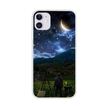 Kryt pro Apple iPhone 12 / 12 Pro - gumový - noční malíř