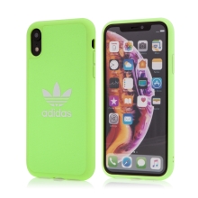 Kryt ADIDAS Originals pro Apple iPhone Xr - gumový - látkový - svítivě zelený