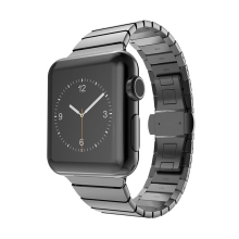 Řemínek pro Apple Watch 42mm / 41mm / 40mm / 38mm - ocelový - černý