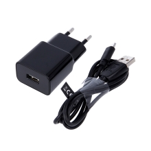 Nabíjacia súprava 2v1 MAXLIFE pre zariadenia Micro USB - adaptér EÚ a kábel Micro USB - čierna